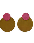 LIS Exclusive Coloured Round Statement Earrings - Lost in Samsara