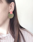 LIS Exclusive Coloured Round Statement Earrings - Lost in Samsara