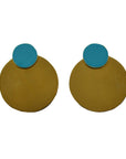 LIS Exclusive Coloured Round Statement Earrings - Lost in Samsara
