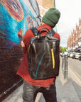 Recycled inner tube backpack