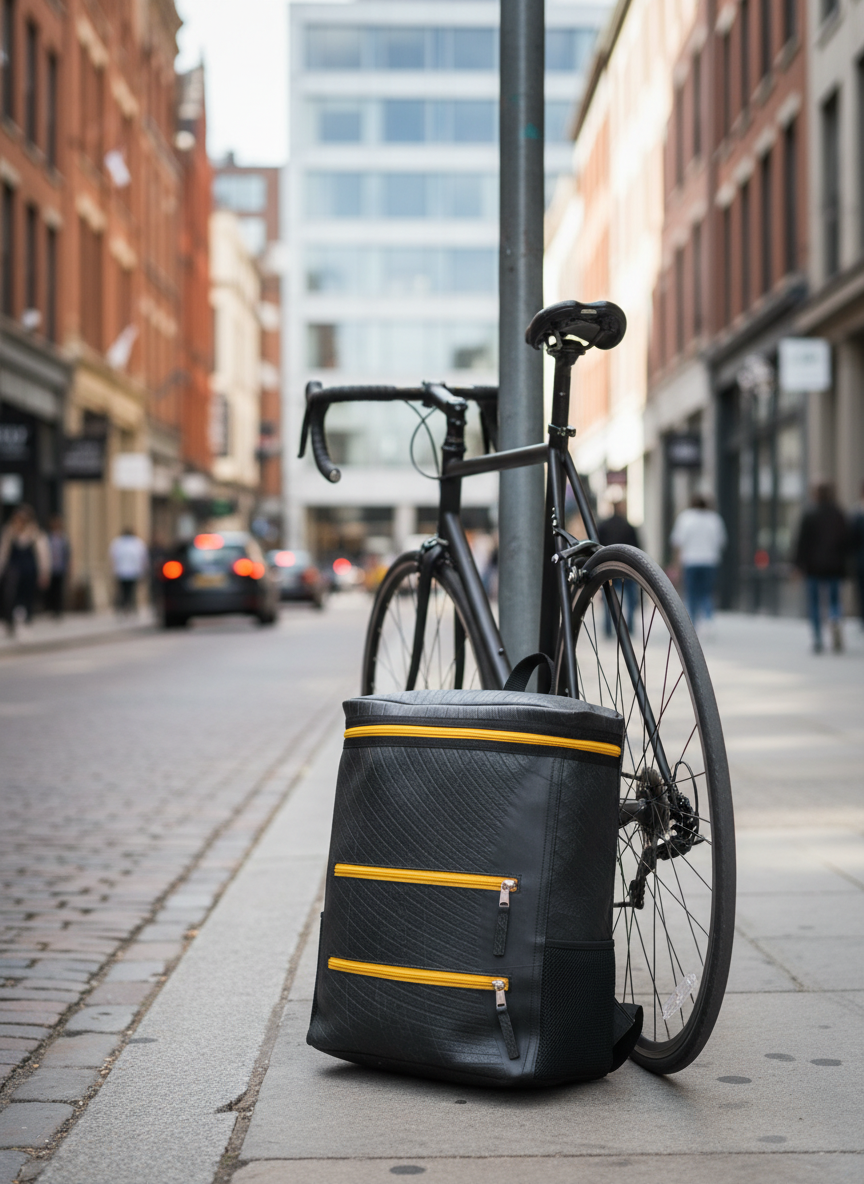 Upcycled inner tube Acton Backpack