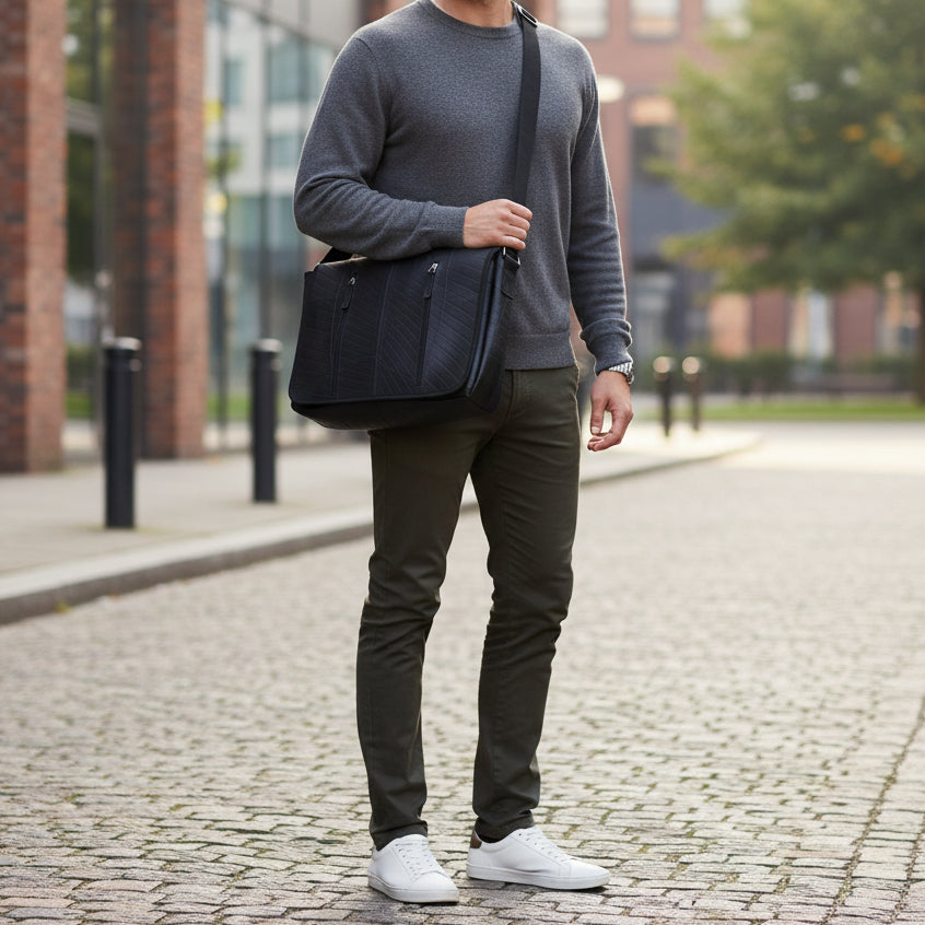 Messenger Bag-Recycled Inner Tube