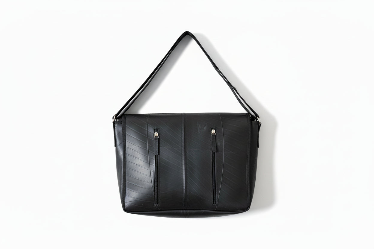 Messenger Bag-Recycled Inner Tube