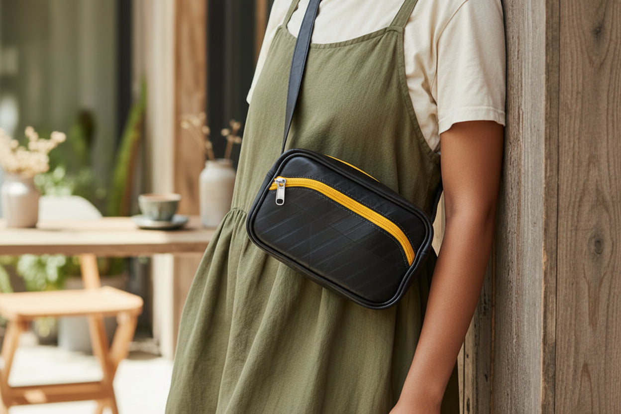 Unisex Bum Bag-Recycled Tyre