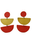 LIS Exclusive Coloured Semi-Circle Statement Earrings