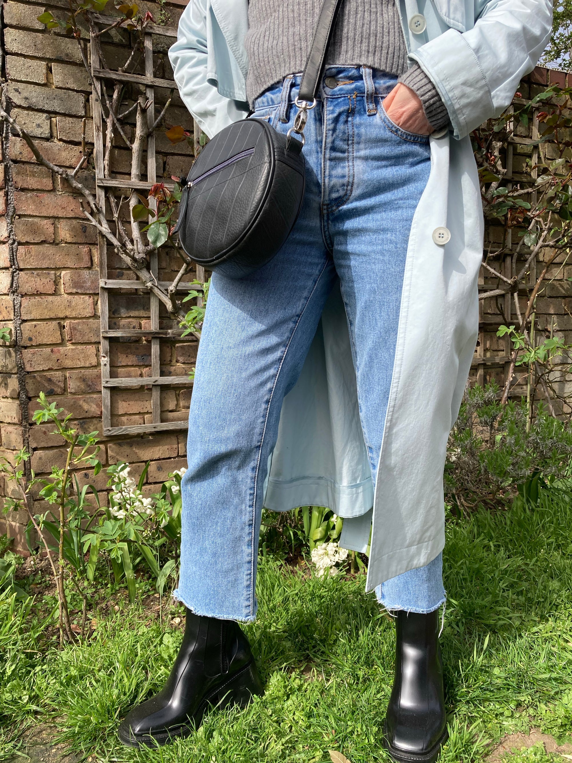 Sirius Round Bag-Recycled Tyre
